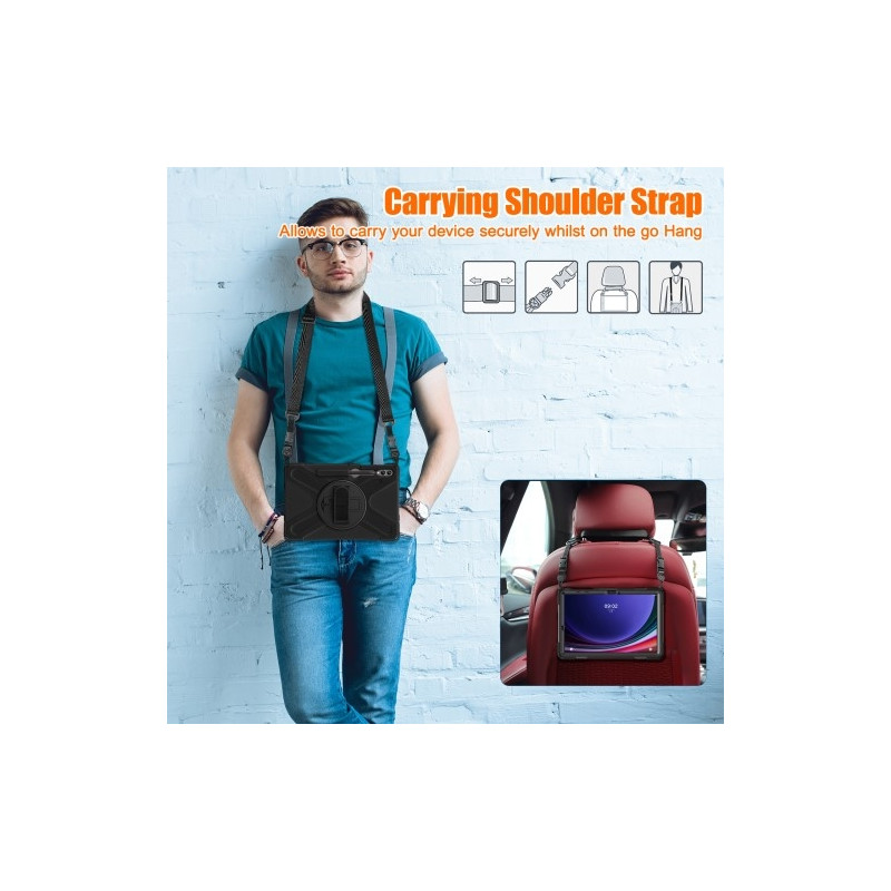 Samsung Galaxy Tab S10+ / S9 FE+ / S9+ / S8+ / S7+ raskas kuorikotelo