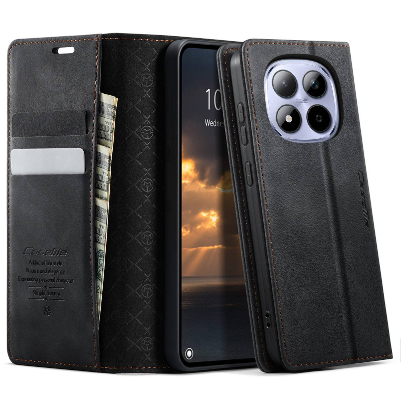 CASEME Retro Wallet Case for Xiaomi Redmi Note 15 Pro 5G