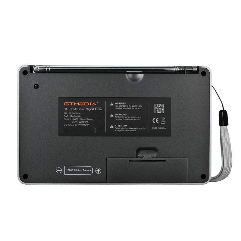 Digitaalinen radiovastaanotin DAB+FM RDS Bluetooth MP3 - soitin REC tallennin TF - kortti