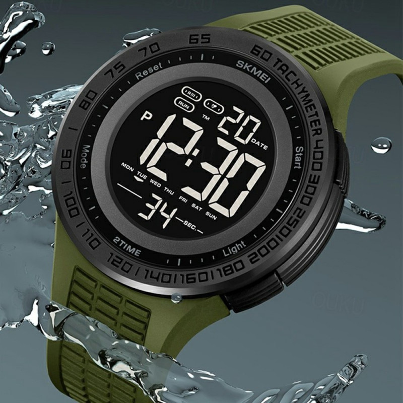 Wristwatch Wristwatch Clock SKMEI Luminous Digital Electronic - Gold