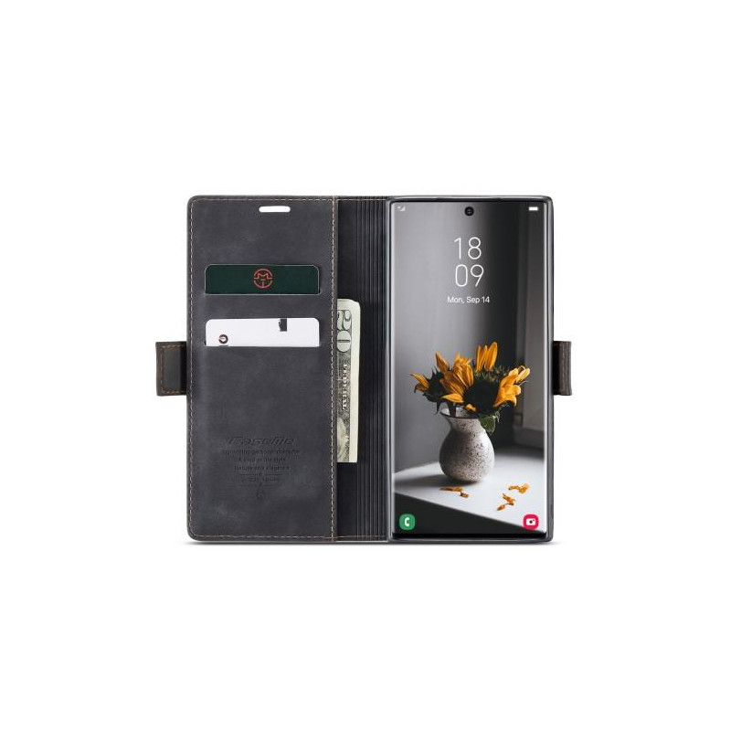 CASEME Lommebok - deksel Samsung Galaxy S23 Ultra - Svart