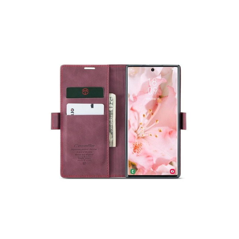 CASEME Lommebok - deksel Samsung Galaxy S23 Ultra - Rød