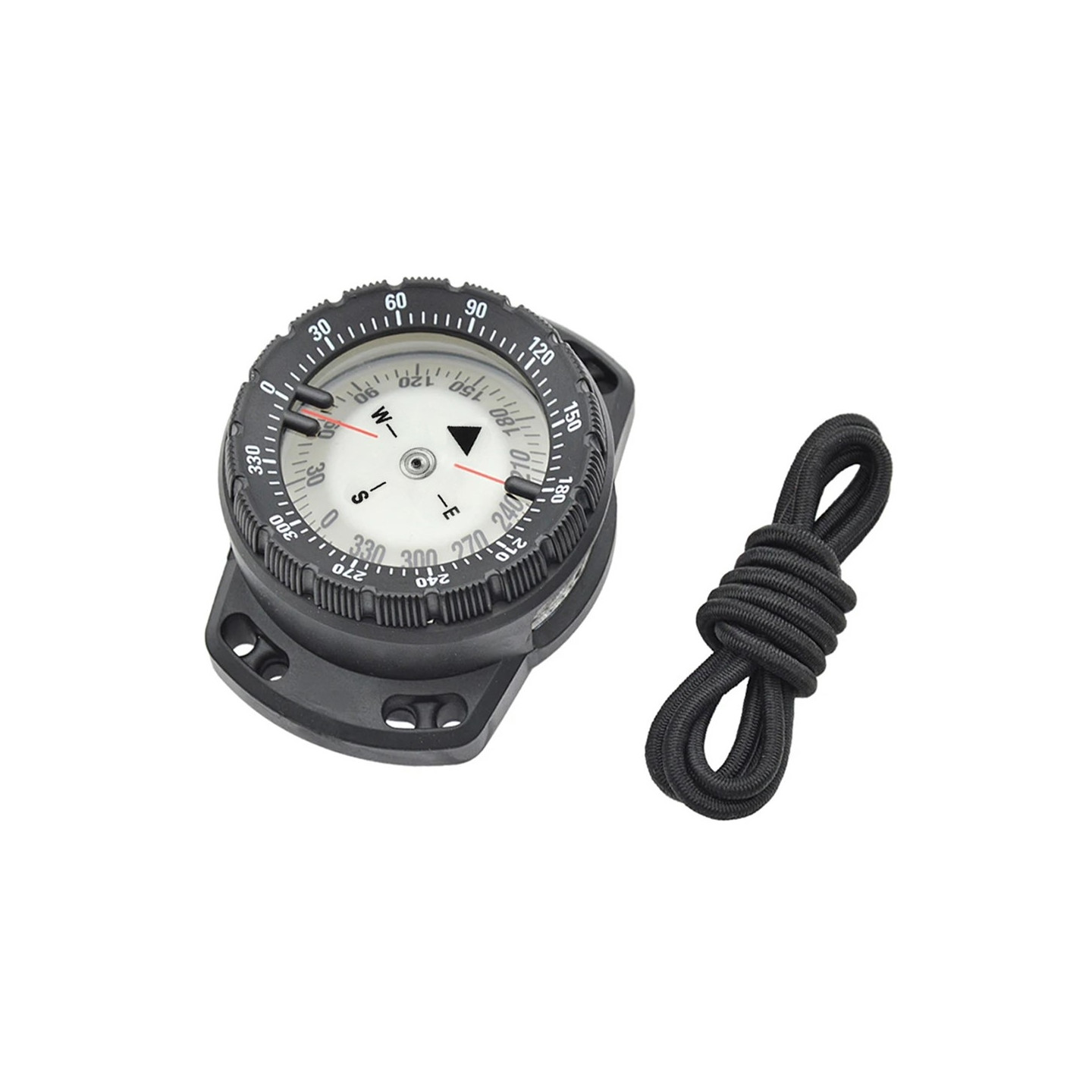 Underwater 50m Diving Compass Elastic Cord Waterproof Scuba Luminous Compass