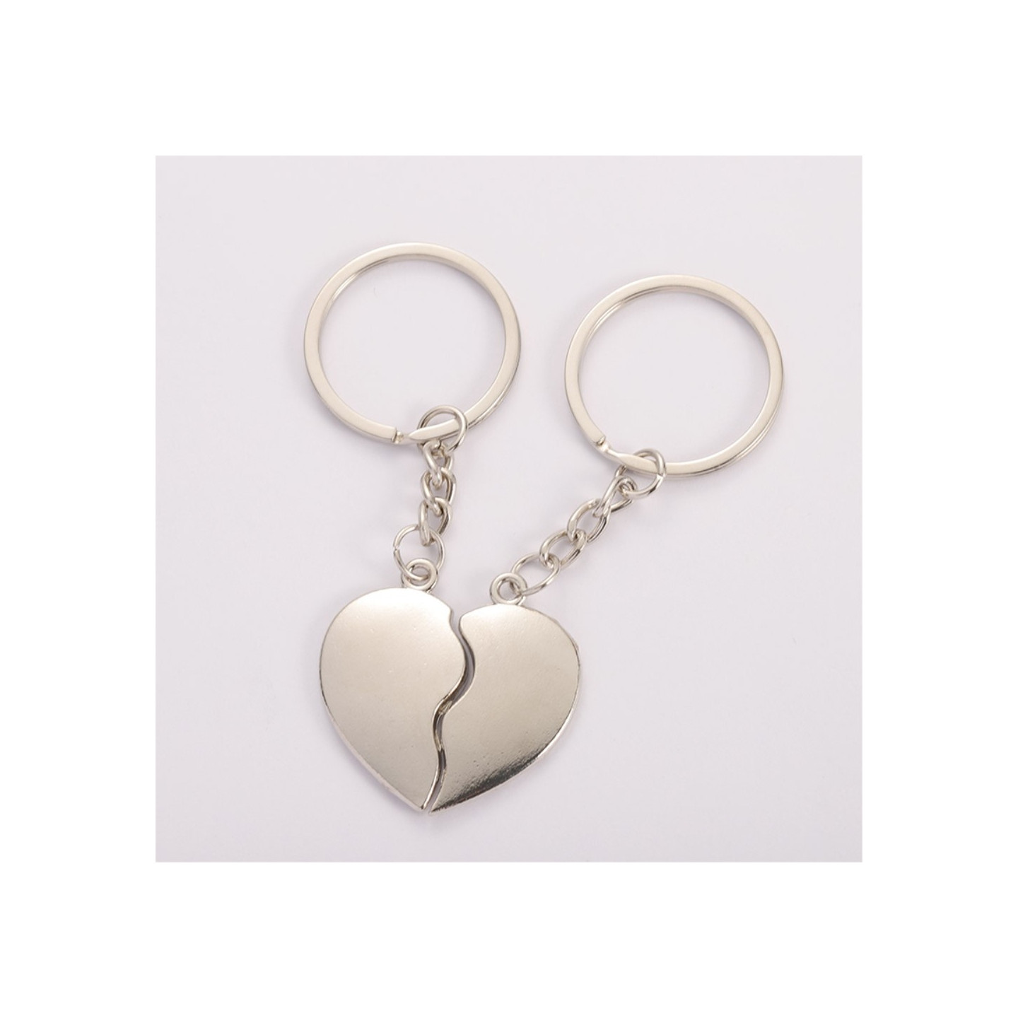 1 par kjærlighetsnøkkelringer nøkkelring All Hearts Breaking Heart Hearts