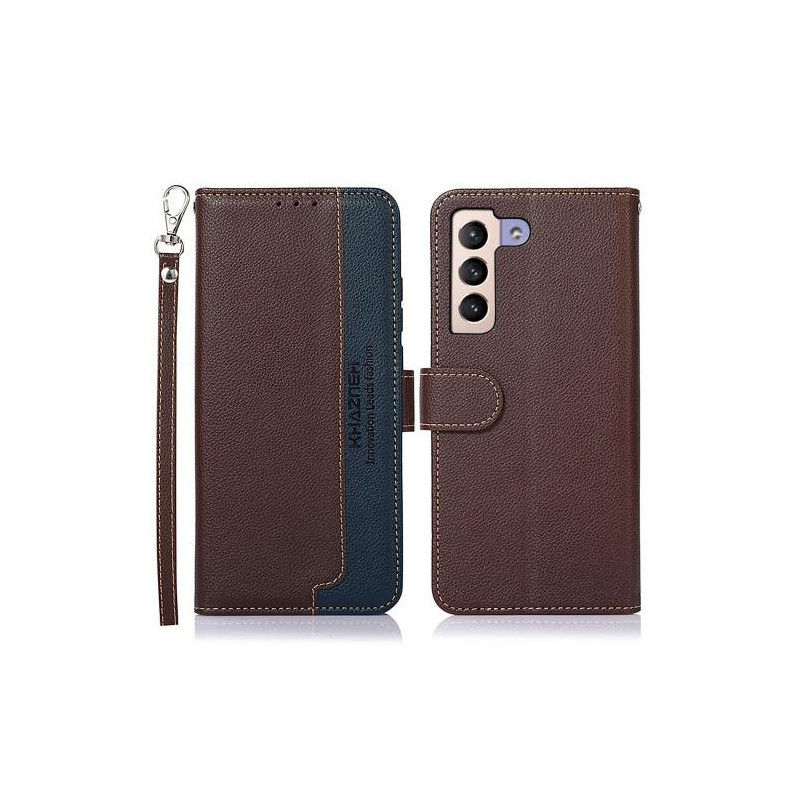 KHAZNEH puhelimen kansi Samsung Galaxy S23+ (Plus) - ruskea/sininen