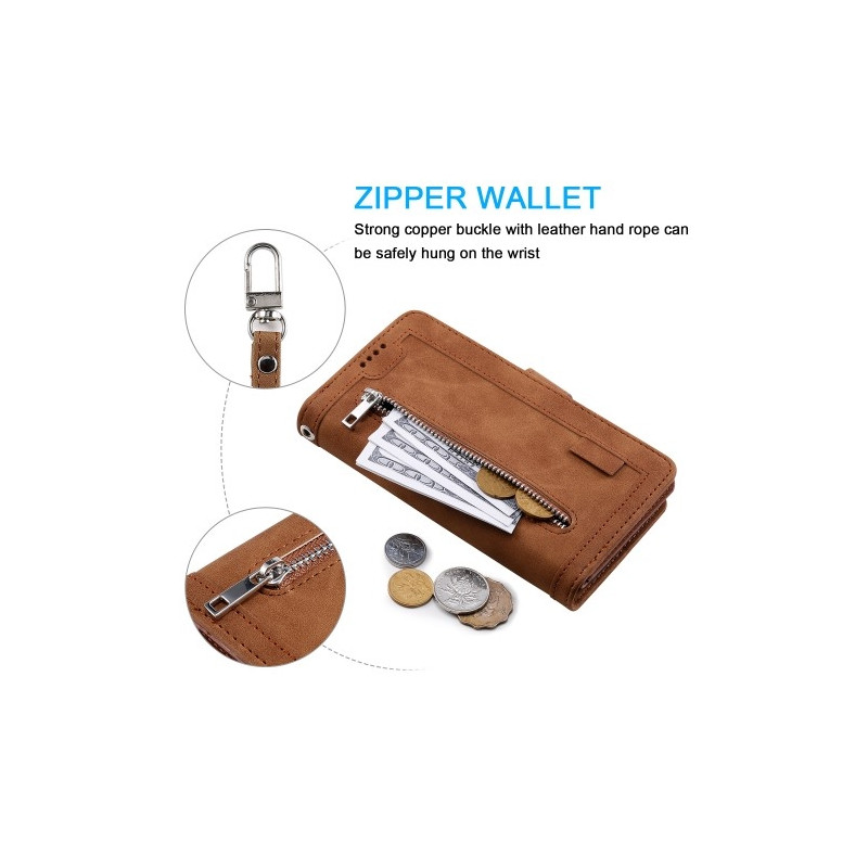 Xiaomi 14T Pro Kuori Vetoketjutaskulla ja 9 Korttipaikalla