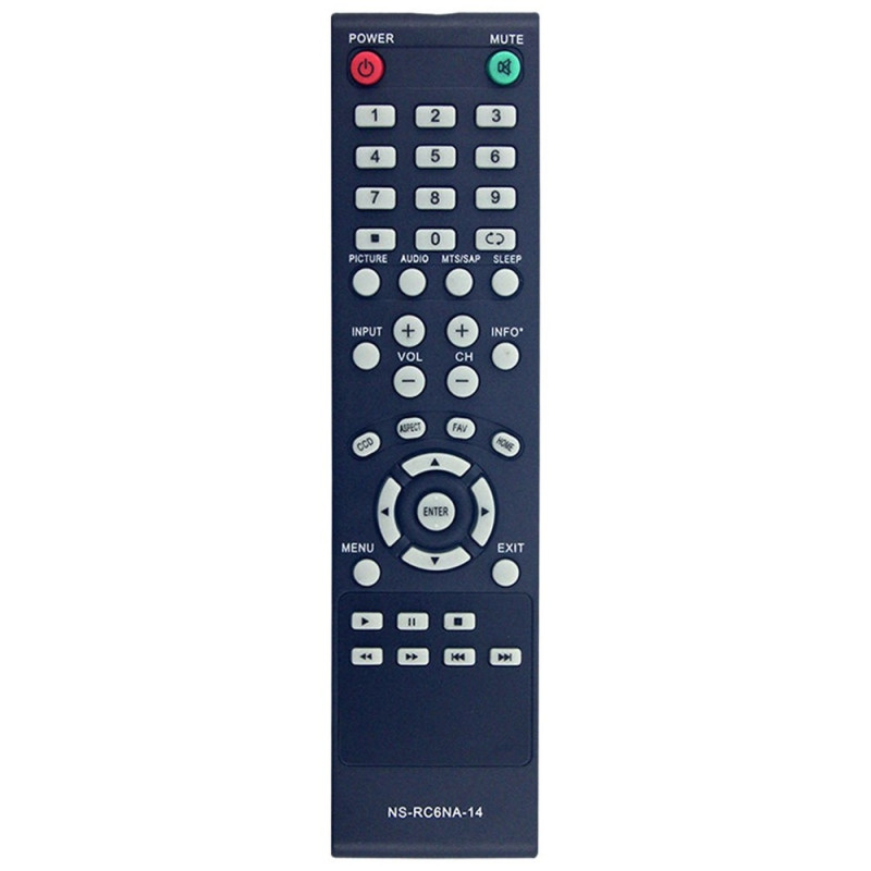 TV-fjernkontroll erstatning for NS-RC6NA-14 for Insignia TV