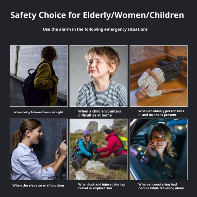 Hätähälytys Pahoinpitelysuoja Itsepuolustus Kova Henkilökohtainen Turvallisuushälytys - Valkoinen