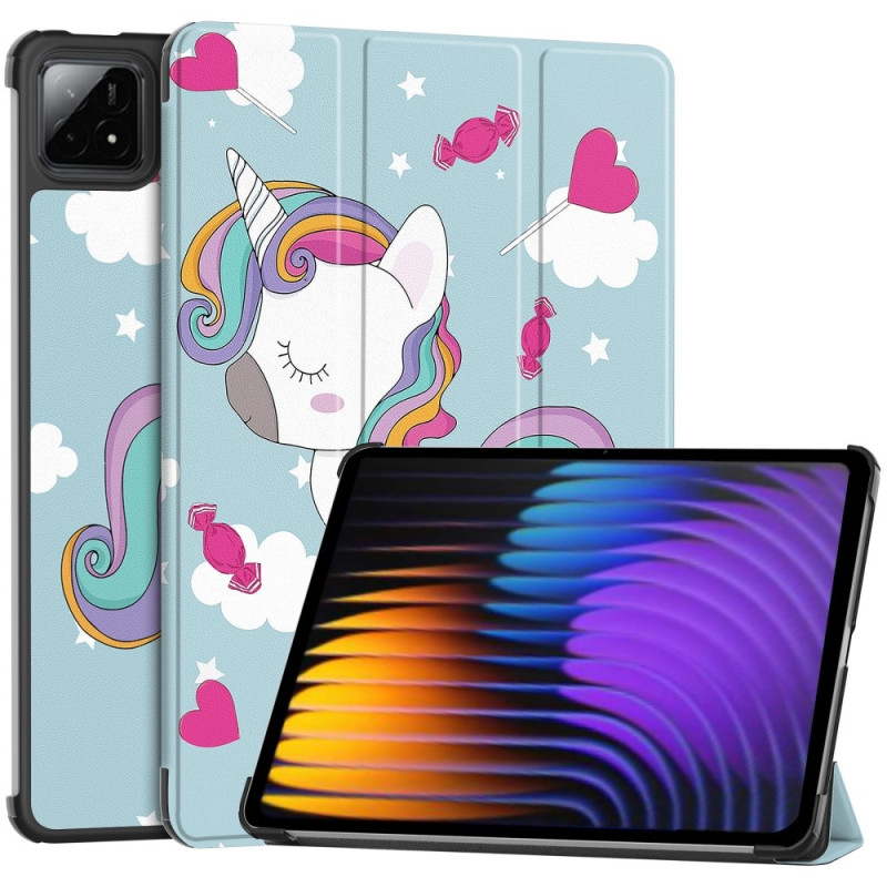 Slim Fit Cover Case til Xiaomi Pad 7 Auto Wake / Sleep - Unicorn