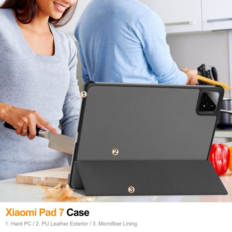 Slim Fit Cover Case For Xiaomi Pad 7 Auto Wake / Sleep - Grey