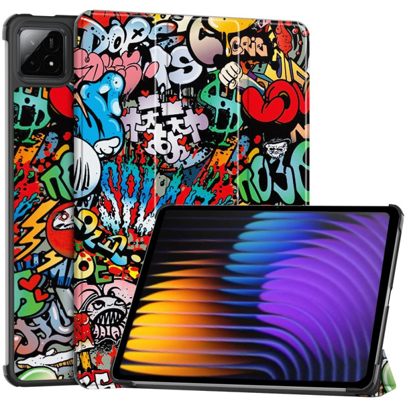 Slim Fit Cover Case For Xiaomi Pad 7 Auto Wake / Sleep - Graffiti