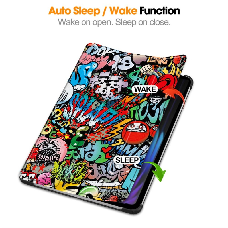 Slim Fit Dekselveske Til Xiaomi Pad 7 Auto Wake/Sleep - Graffiti