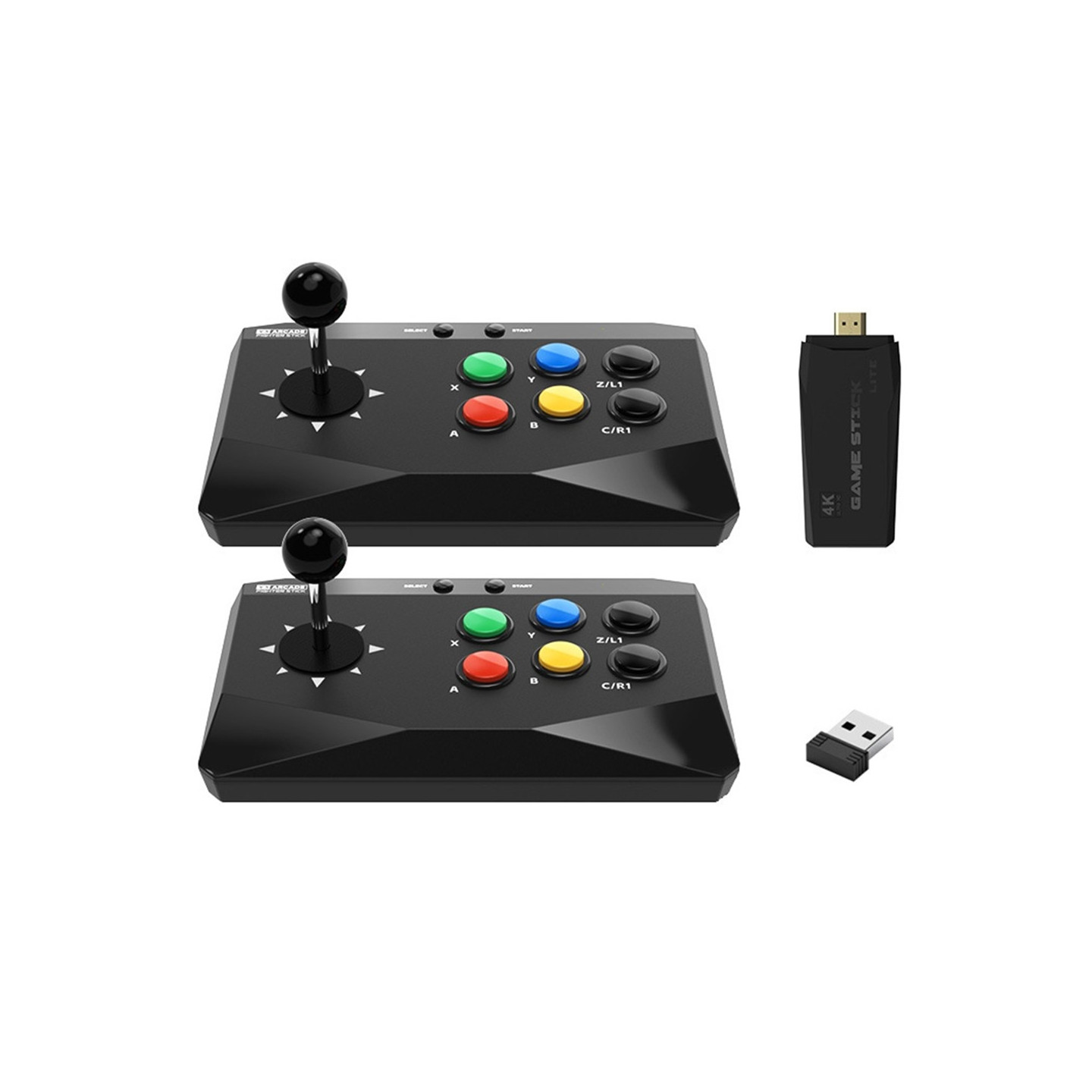 DATA FROG Retro Arcade Game Console Console with 2 Joystick Game Gamepad