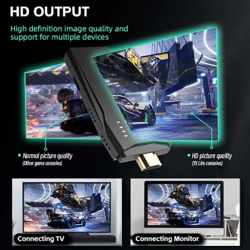 DATA FROG Retro Arcade - spilkonsol med 2 joystick - spil - gamepad