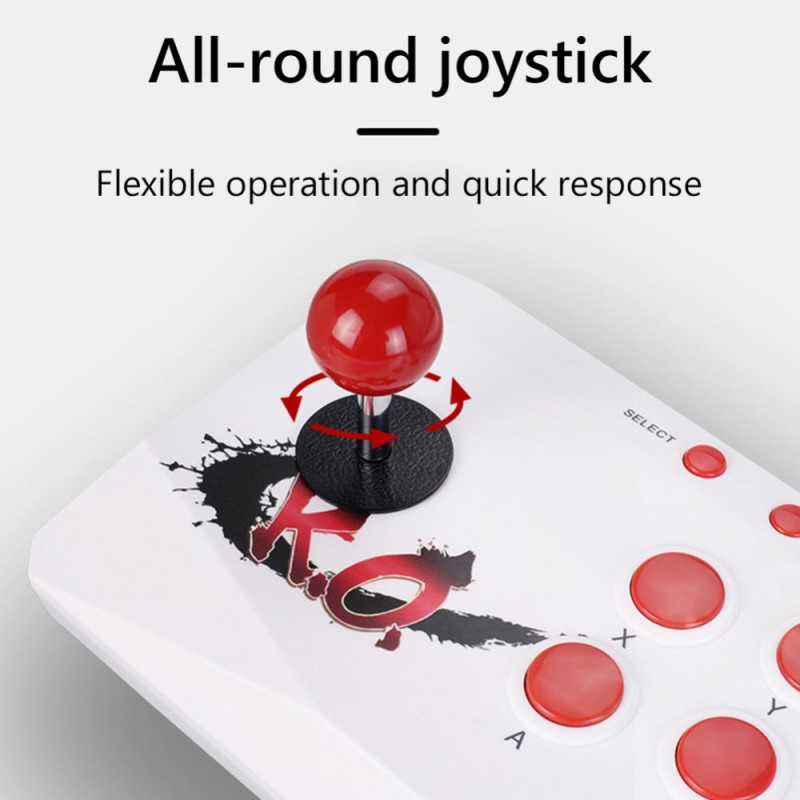 Retro Arcade Spillkonsoll Joystick Fighting Game Stick Support 2000 Spill