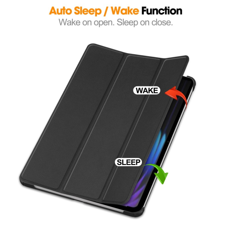 Slim Fit suojakuori Xiaomi Pad 7 Auto Wake / Sleep - laitteelle - musta