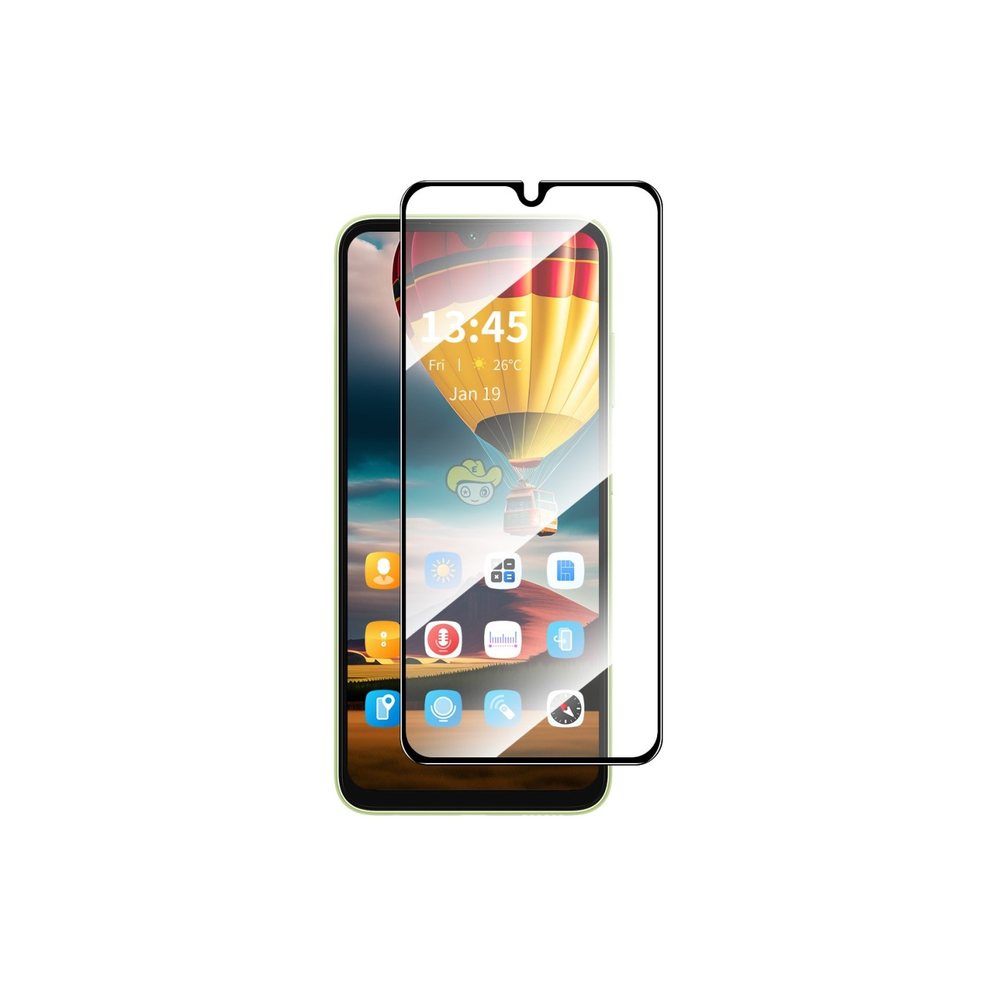 ENKAY HAT PRINCE For Samsung Galaxy A16 Screen Protector 0.26mm Silk Printing High Aluminium - Silicon Glass Film