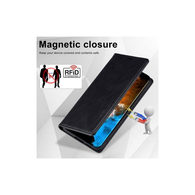 LC.IMEEKE Wallet Case for Samsung Galaxy S23+ (Plus) - Black