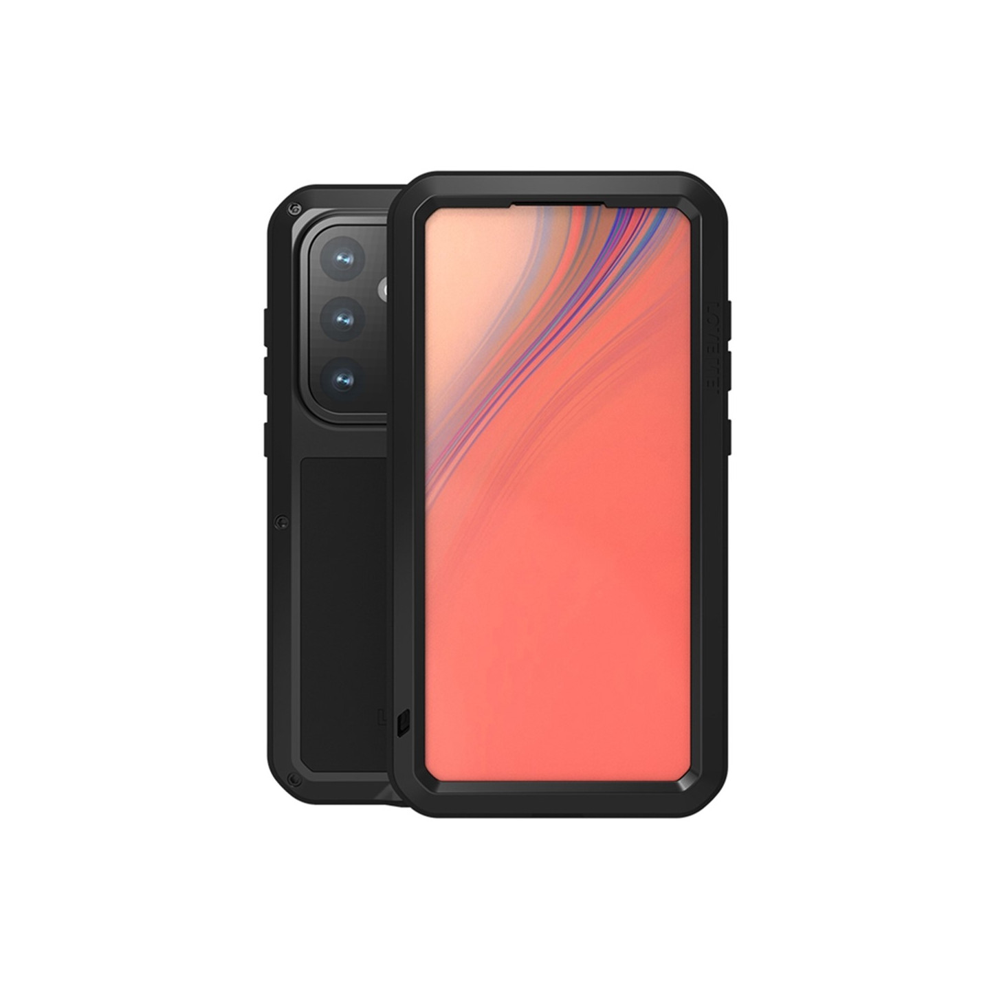 Samsung Galaxy S24 FE Cover Panserbeskyttelse Cover Shell + hærdet glas metal + silikone