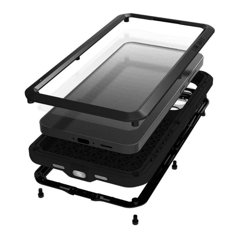 Samsung Galaxy S24 FE Fodral Pansar skydd Fodral Skal + härdat glas metall+silikon