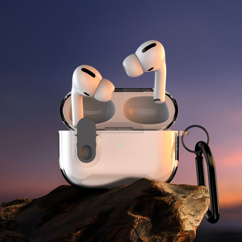 DUX DUCIS För AirPods 4 Fodral PC+TPU Bluetooth Fodral / Skal med krok - Transparant