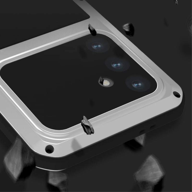 Samsung Galaxy S24 FE Cover Panserbeskyttelse Cover Shell + hærdet glas metal + silikone