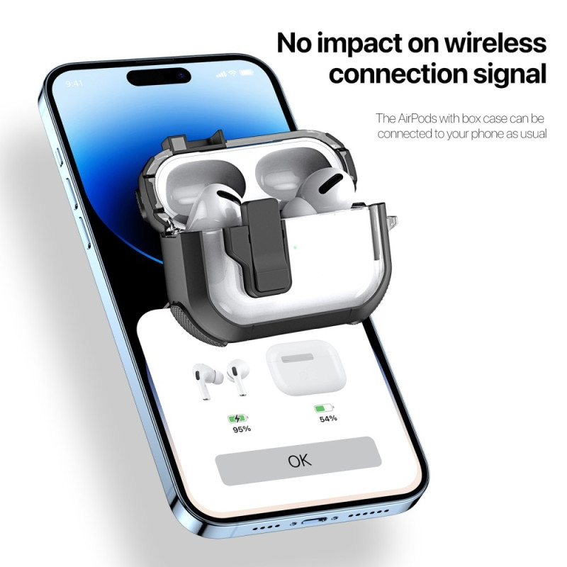 DUX DUCIS För AirPods 4 Fodral PC+TPU Bluetooth Fodral / Skal med krok