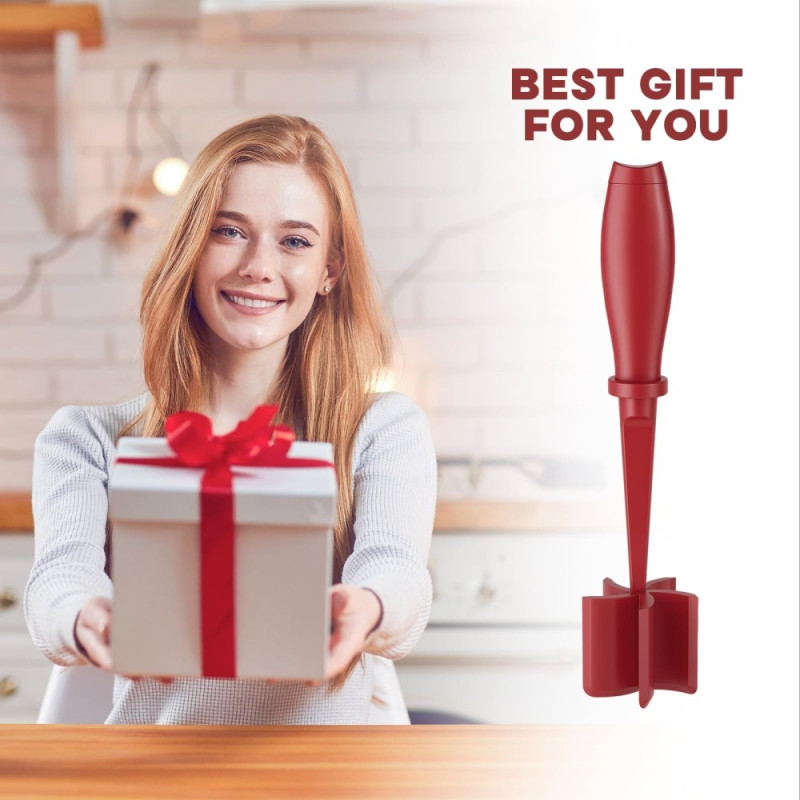 Hamburger Kødhakker Kartoffelmoser Kværn Oksekødssmader - Rød