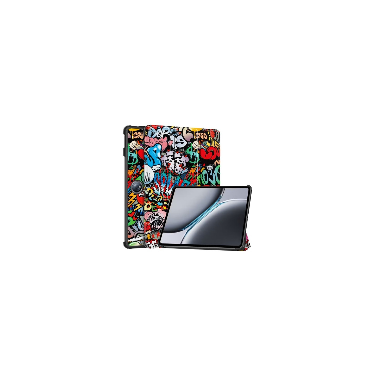 OnePlus Pad 2 Tri - fold Stand Wake/Sleep Cover - tablettikotelo - Graffiti