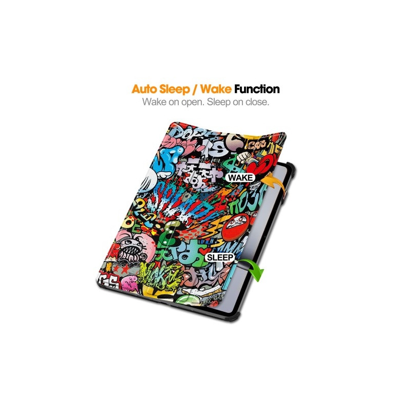 Slim Fit Cover Fodral För OnePlus Pad 2 Auto Wake / Sleep - Graffiti