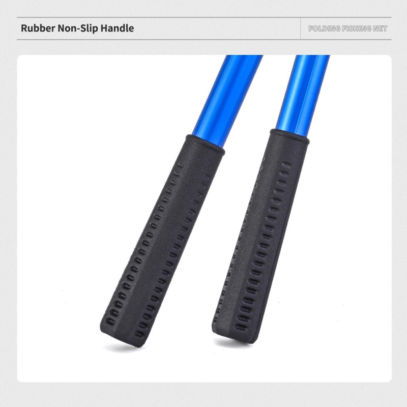 230 cm 3 - delt foldbart trekant fiskenet Håv Fiskenet landingsnet med øse