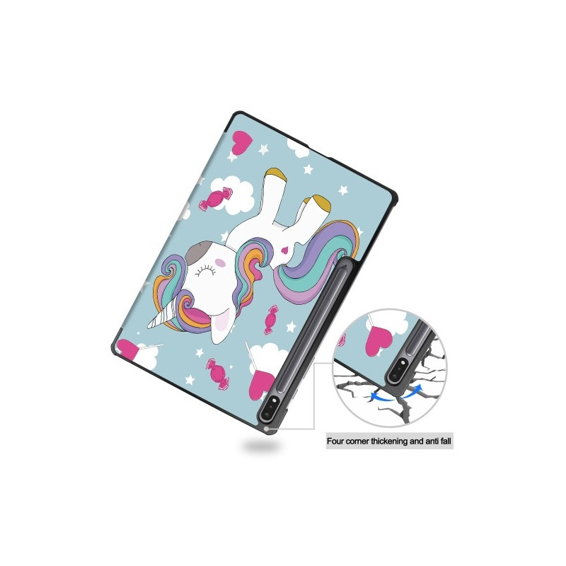 Slim Fit Cover Fodral Till Samsung Galaxy Tab S10+ (S10 Plus) - Unicorn