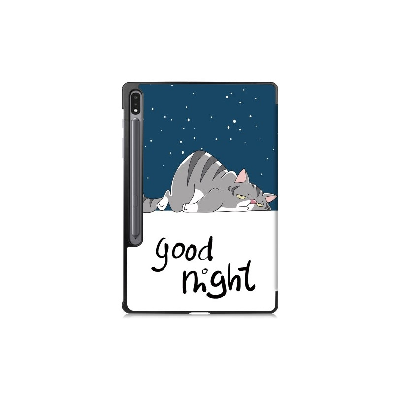 Slim Fit Cover Fodral Till Samsung Galaxy Tab S10+ (S10 Plus) - Cat