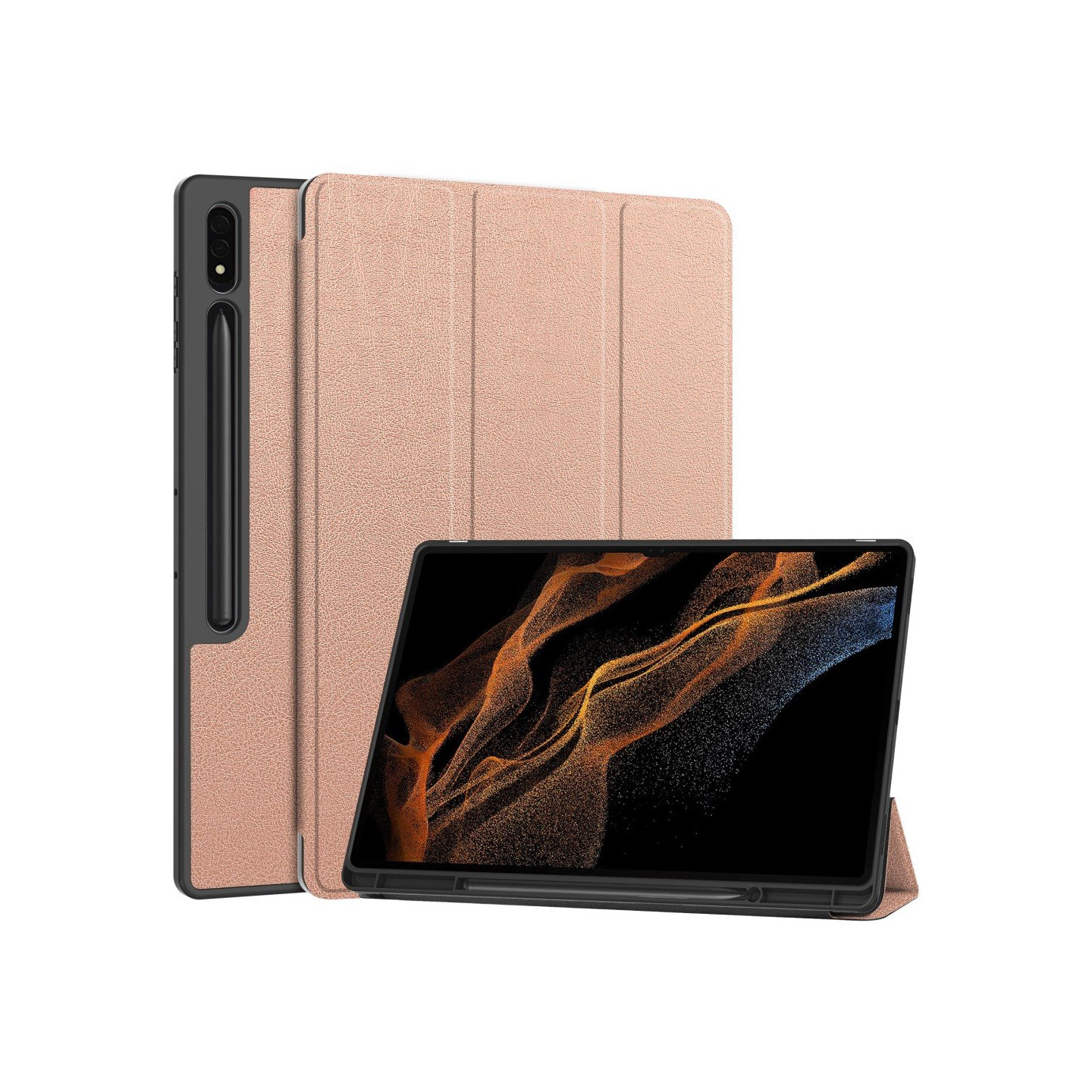 For Samsung Galaxy Tab S10 Ultra Stand Case Shock - Absorbent Tablet Cover with Pen Slot