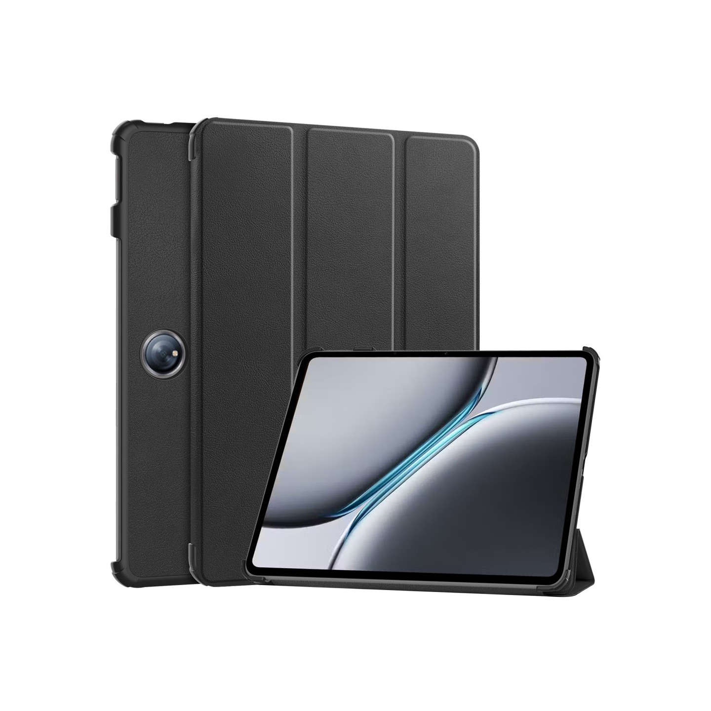 Slim Fit Dekselveske til OnePlus Pad 2 Auto Wake/Sleep - Svart