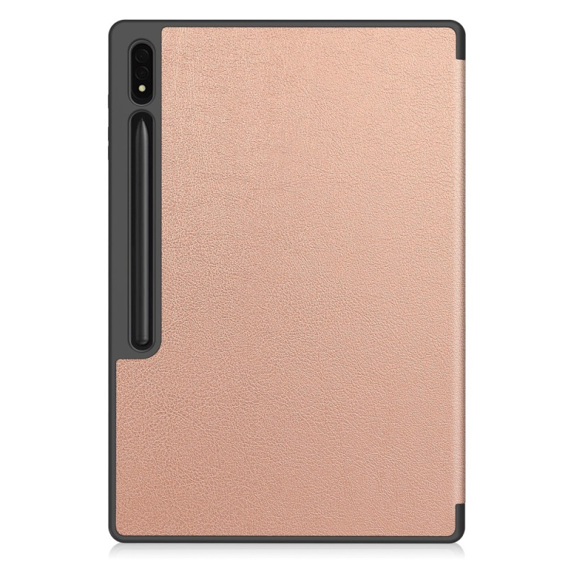 Til Samsung Galaxy Tab S10 Ultra Stativveske Støtsikker med Penneholder - Gull
