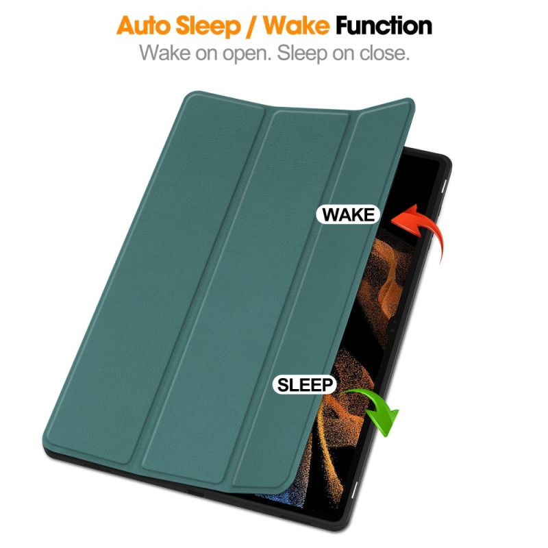 For Samsung Galaxy Tab S10 Ultra Stand Case Shock - Absorbent Tablet Cover with Pen Slot