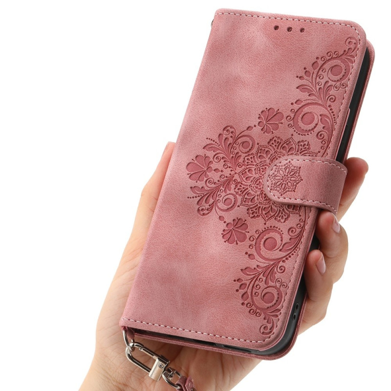 Til Samsung Galaxy A16 5G / A16 4G Cover med Blomstermønster Wallet Cover