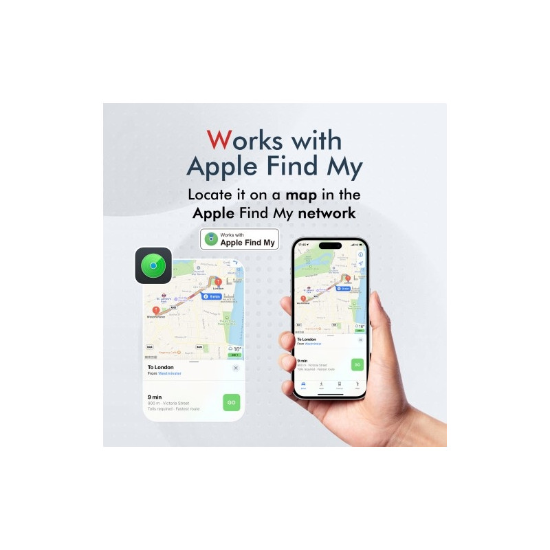 Hængelås Ståltråd Adgangskodelås Bagage Anti - Lost Tracking Locator til iOS