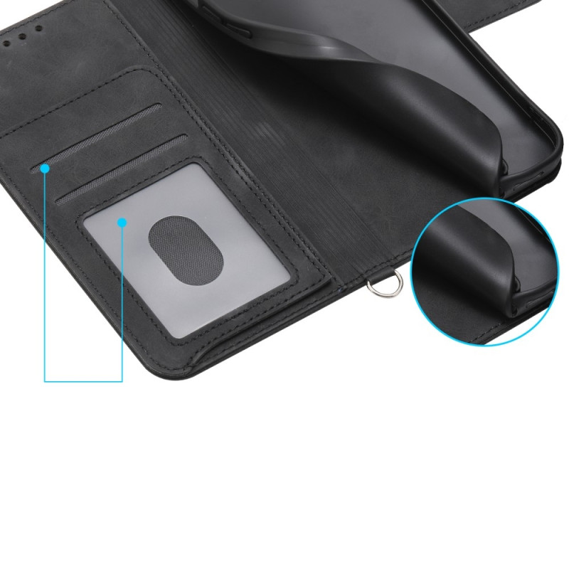 Til Samsung Galaxy A16 5G / A16 4G Cover med Blomstermønster Wallet Cover - Sort