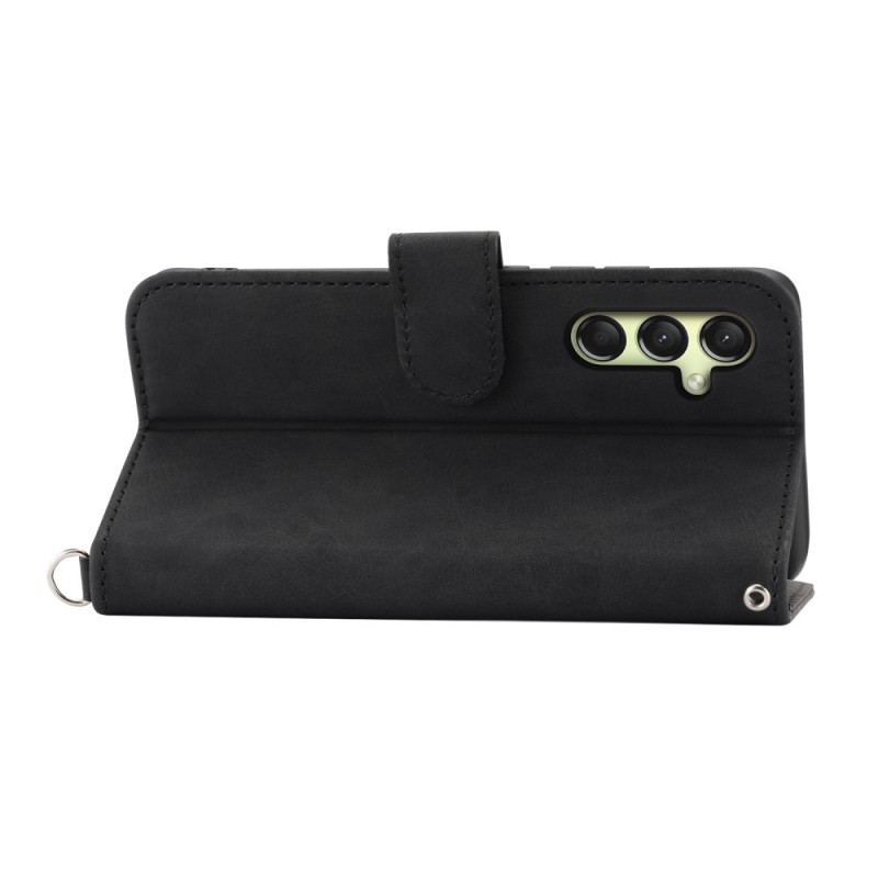 Til Samsung Galaxy A16 5G/A16 4G Deksel med Blomstermønster Lommebok - deksel - Svart