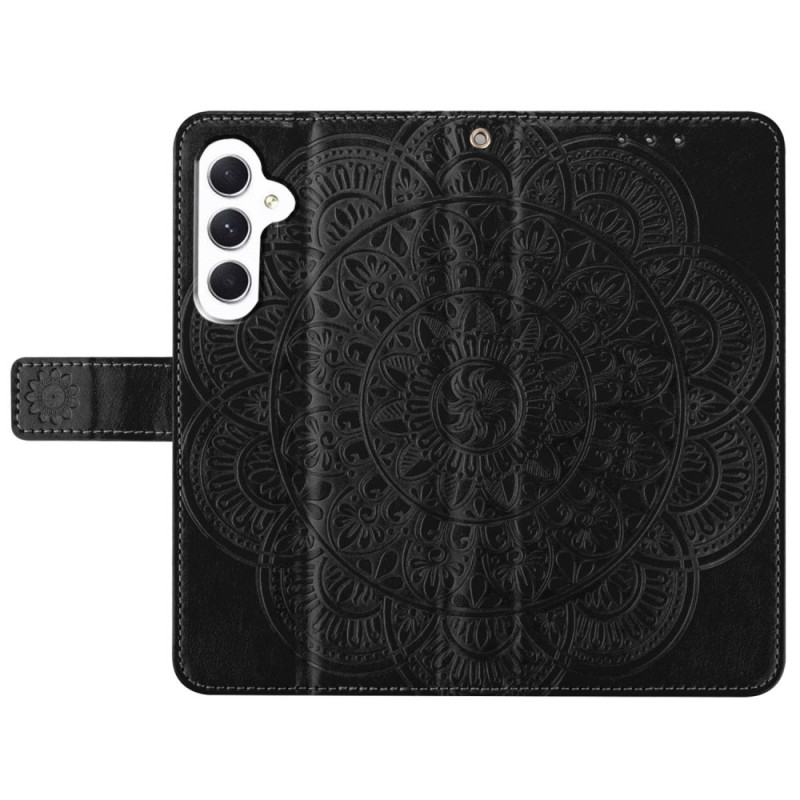 For Samsung Galaxy A16 5G Leather Case with Card Slots Mandala Pattern Phone Cover Stand