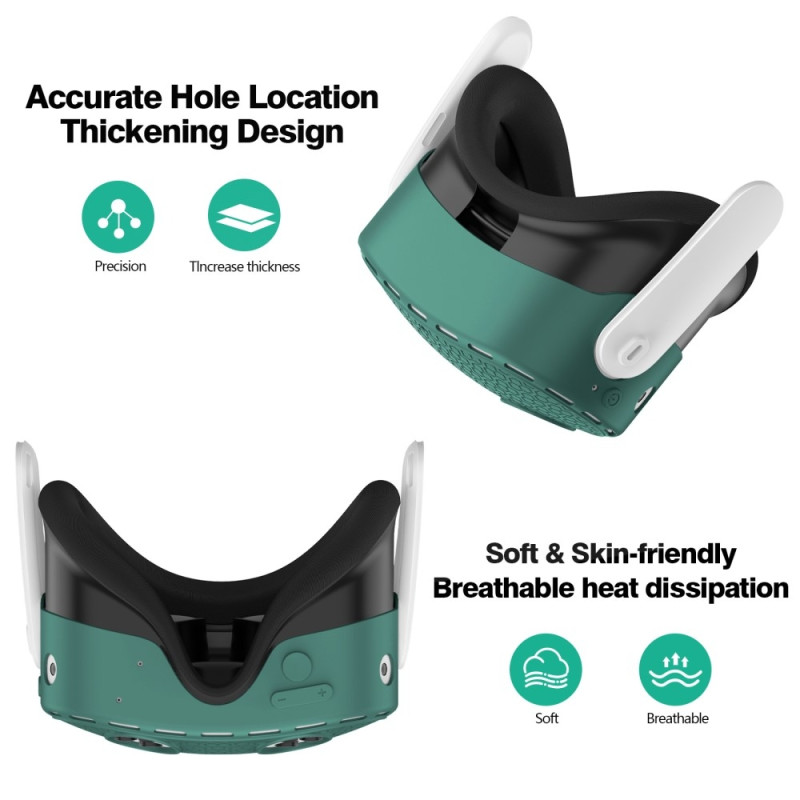 Til Meta Quest 3S beskyttende etui VR Headset Silikone Cover