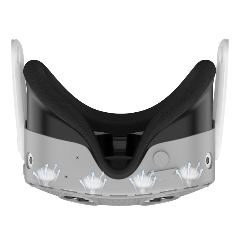 For Meta Quest 3S Protective Case VR Headset Silicone Cover - Gray