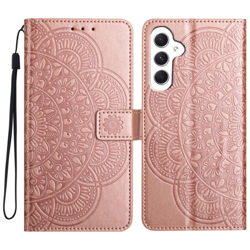 Til Samsung Galaxy A16 5G / A16 4G Cover med Kortlommer og Mandala Mønster