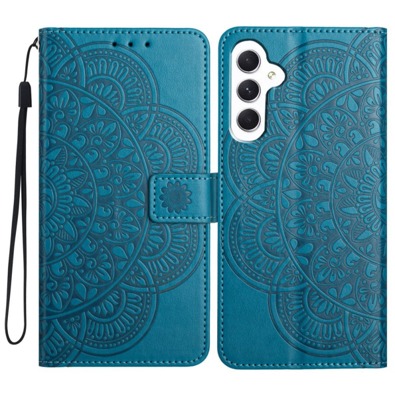 Til Samsung Galaxy A16 5G / A16 4G Cover med Kortlommer og Mandala Mønster