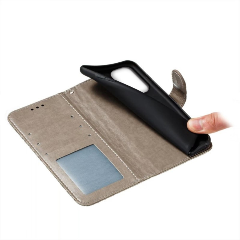 For Samsung Galaxy A16 5G Case Lace Flowers PU Leather Flip Wallet Phone Cover