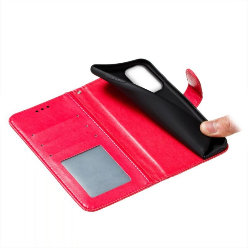 Samsung Galaxy A16 5G / A16 4G Flipkotelo PU - nahkaa, Kukallinen Kuvio