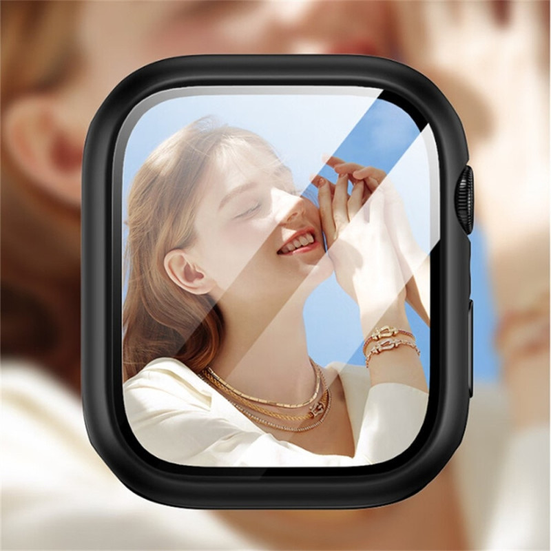 For en klokke serie 10 42mm deksel med herdet glass - svart