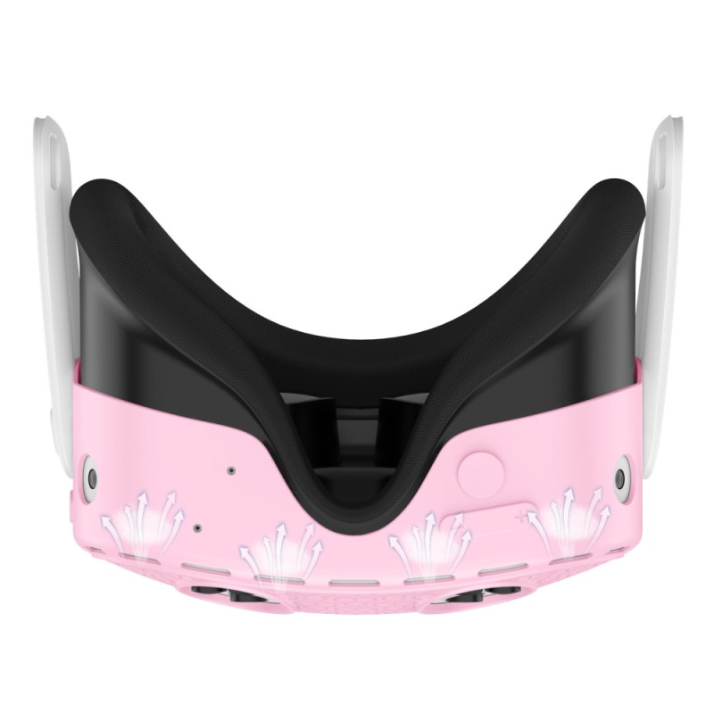 For Meta Quest 3S Protective Case VR Headset Silicone Cover - Pink